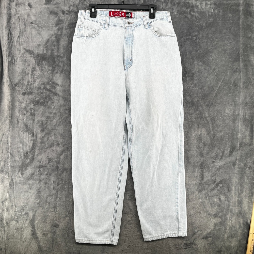 Vintage 90s Levi's Silvertab Loose Jeans Men's 34x32 Light Wash Made in USA